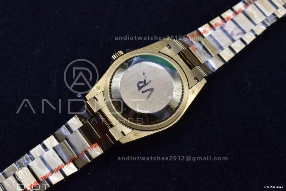 Roman QF on Marker V5 SportInspired DayDate Grey Weight) President vr3255 904L 700 with Steel Bracelet Best 36 Edition (Gain Dial YG 1228